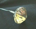 Antique Faceted Cut Clear Glass Hat Pin 1940s