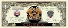 5 Pack Queen Rock Music Band 1 Million Dollar Note Collectible Novelty Money