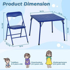 Homy Casa Kids Table And 4 Chairs Set  Folding Activity Table  Free Shipping