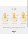 Bibs Pacifiers Colour Collection   Natural Rubber Baby Pacifier 6  Months 2 Pack