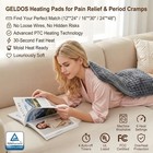 Electric Heating Pad For Back Pain   Cramps Relief 24 x48  6 Level Auto Shut Off