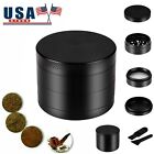 4-layer 50mm Herb Metal Dry Herbal Herb Spice Tobacco Grinder Crusher    Black  