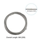 1 16  Wire Rope Kit  Pvc Coated Stainless Steel Cable  20ft