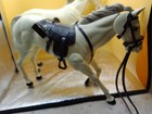Lone Ranger Toy 1970s Horse W Saddle Bridle Lot 2 White