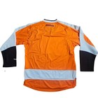 Philadelphia Flyers Nhl Premier Jersey S Reebok Long Sleeve Orange Black Nwt