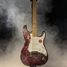Vintage Aged Red Paisley Electric Guitar Basswood Body Maple Neck Sss Pickup
