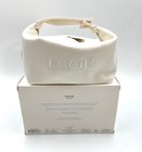 Christian Dior Cosmetic Makeup Bag Pouch With Top Handle New In Box   White