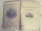 1885 W h  Schieffelin   Co  Catalog Drugs  Medicines  Chemicals  Oils  Catalogue