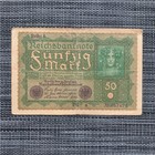 Germany 50 Mark Banknote Post Ww1 Wwi Era German Currency Paper Money