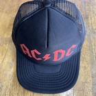 Ac dc Band Trucker Hat  Snap Back  One Size Fits All  Black  Mesh Back  New