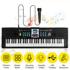Electronic Keyboard Piano 61-key Portable Music Player With Mic Usb For Kids
