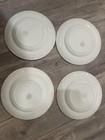 Elegant White Wedgewood  Porcelain Dinnerware Small Plate  Set - 4 Plates