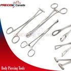 3 Body Piercing Tool Kit Handmade Clip Septum   Pennington   Sponge Forceps