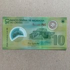          Nicaragua 10 Cordobas Banknote Polymer  plastic Like  Currency Uv Security