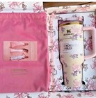 The Stanley X Love Shack Fancy Holiday Quencher 40 Oz-rosa Beaux Pink Free Ship 