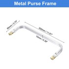 Metal Purse Frame 12 In  1 Pcs Rectangle Frame Kiss Lock  Bag Frame Hardware