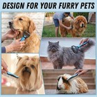 Pet Grooming Deshedding Brush   Metal Comb Set For Dogs Cats Long Matted Fur
