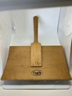 Vtg Schacht Spindle Company Wool Cotton 8  Single Curved Hand Carder Paddle Wood