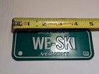 Vermont We Ski  Vintage Mini Cereal Box License Plate 