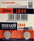 Lr44 Maxell  6 Piece  Lr44 Maxell A76 L1154 Ag13 357 New Alkaline Battery 