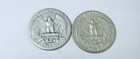 Washington Silver Quarters  90  Silver Lot Of 2  Circulated Coins  9471