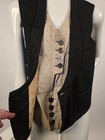 Victorian 1890   s Men   s Waistcoat Vest W Insert Front   Paris Buckle
