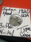 1920 Buffalo Nickel     Full Date     Vintage Us Coin     Estate Fresh     Free Shipping