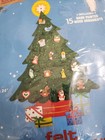 Title Needlecraft Felt Wall Hanging Christmas Tree With Ornaments 15   x24   