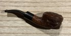 Vintage Imported Briar Burly Briar Squatted Bulldog Smoking Tobacco Pipe