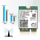 Intel Wifi 6 Ax201ngw M 2 Key E Dual Band Wifi Bluetooth Card Ax201 Antennas Kit