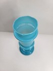 Antique Victorian Bristol Opaque Hand-blown Blue Glass Vase