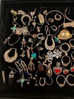 Vintage Sterling Silver 925 Jewelry Lot 334 Grams Bracelet Rings Wear Or Scrap
