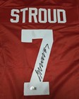 Cj Stroud Signed Red Xl Jersey Beckett Auto Ohio State Buckeyes Texans Football 