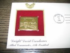 1990 Dwight David Eisenhower Ike Replica Gold Stamp Fdc Golden Cover