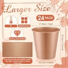 Layhit 24x 3l Rose Gold Plastic Ice Buckets For Parties  Wine   Champagne