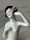 Antique German Porcelain Pin Cushion Half Doll 3  Rare Vintage Collectible Gifts