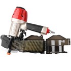 Meite Cn65s Siding Nailer Pneumatic 15 Degree Coil Nail Gun 1-1 2 to 2-1 2  Nail