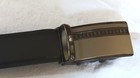 Men s Leather Belt L Black Ratchet Comfort Automatic Click Buckle New