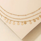 Coin Charm Anklet Gold Wrap Around Dangling Ankle Bracelet Dainty Chains Boho