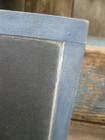 Antique School Slate Chalkboard Mortise Joint Wood Frame Blue Milk Paint