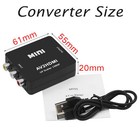 Rca To Hdmi Converter Adapter Av 1080p For Tv Audio Video Composite Cvbs Av2hdmi