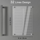 Magnetic Dry Erase To Do List Board For Fridge Acrylic Erasable Small Planner