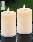 3 x4  Outdoor Waterproof Flameless Candles With Remote And Ivory-d3 xh4 