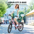 Varun 24  Electric Bike Peak 750w 48v 7 8ah City Commuter E-bike For Adults Pink