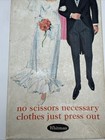 Bridal Party Paper Doll Set 1968 Whitman Cut-out Dolls Clothing   Stand Vintage