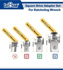 Socket Wrench Adapters  Ratcheting Wrench To Square Drive Adapter Set