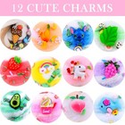 12pack Cloud Slime Kit With Cute Slime Charms Two Toned Colorful Slime Scented D