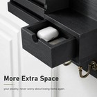 Wall-mounted Key And Mail Holder With 6 Hooks  Mail Organizer And Storage Shelf