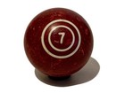 Vintage Double Rings 7 Ball Billiards Pool 2 1 8  Diameter 4 Ounces Collectible
