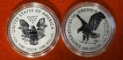 2021 American Eagle Reverse Proof Silver 2-coin Set 21xj W  Box   Coa